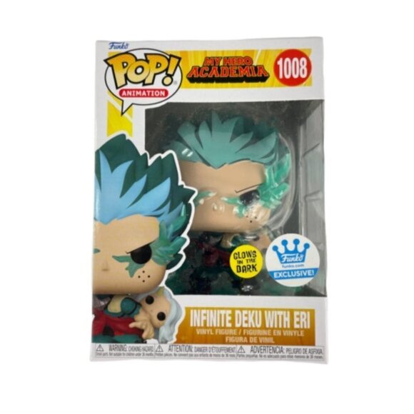 Funko POP! My Hero Academia: Infinite Deku with Eri 'Glows in the Dark' Funko Ex - Picture 1 of 7